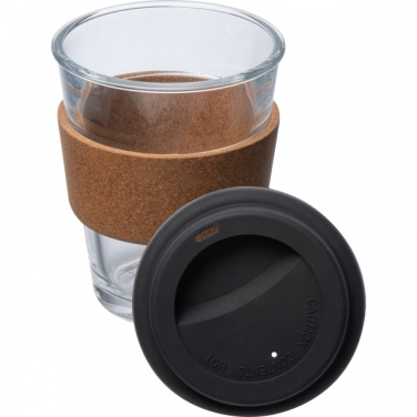 Logo trade promotional giveaways picture of: Glass drinking cup WROCŁAW 350ml