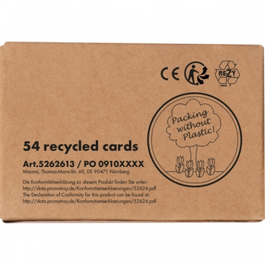 Logo trade advertising products image of: Playing cards NEW CASTLE