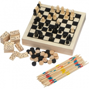 Logo trade promotional product photo of: Wooden game collection RIGA