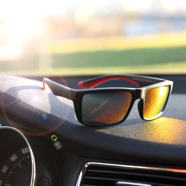 Logo trade advertising products image of: Sunglasses IRAVADI Schwarzwolf