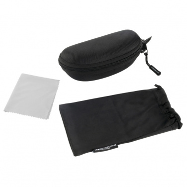 Logo trade promotional items image of: Case for sunglasses ARKANSAS Schwarzwolf