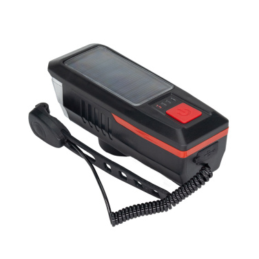 Logo trade promotional giveaway photo of: Solar bike light with horn, MC-5