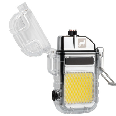 Logo trade advertising products image of: Electrical lighter CALBUCO Schwarzwolf