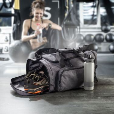 Logo trade promotional gifts picture of: Travel and sport bag ARARAT Schwarzwolf