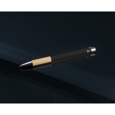 Logo trade promotional merchandise image of: Recycled ballpoint pen Naples