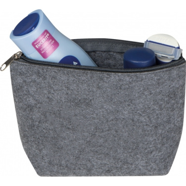 Logo trade promotional merchandise photo of: RPET cosmetic bag Cremona