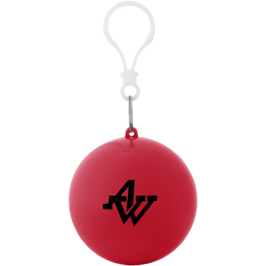 Logotrade promotional gift image of: Xina rain poncho in storage ball with keychain