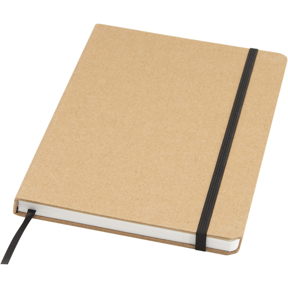 Logo trade promotional products picture of: Holm A5 stone paper hard cover notebook with lined pages