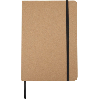 Logo trade promotional items picture of: Holm A5 stone paper hard cover notebook with lined pages