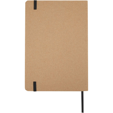 Logo trade promotional products image of: Holm A5 stone paper hard cover notebook with lined pages