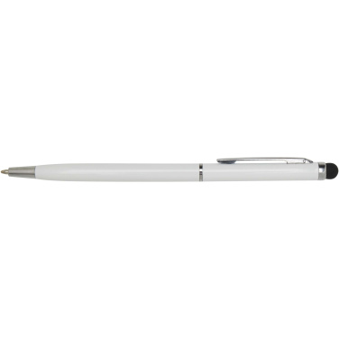 Logo trade corporate gifts image of: Ore aluminium ballpoint pen with stylus