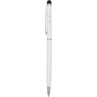 Logo trade advertising products image of: Ore aluminium ballpoint pen with stylus