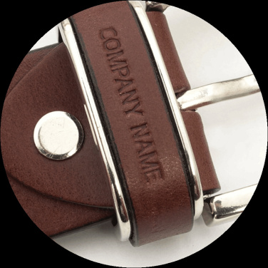 Logo trade corporate gifts image of: Leather belt 502035000