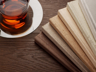 Logo trade promotional merchandise picture of: Recycled Tea Notebook 209734000