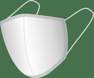 Logotrade promotional item image of: BLACK-BLACK cotton face mask 140116500