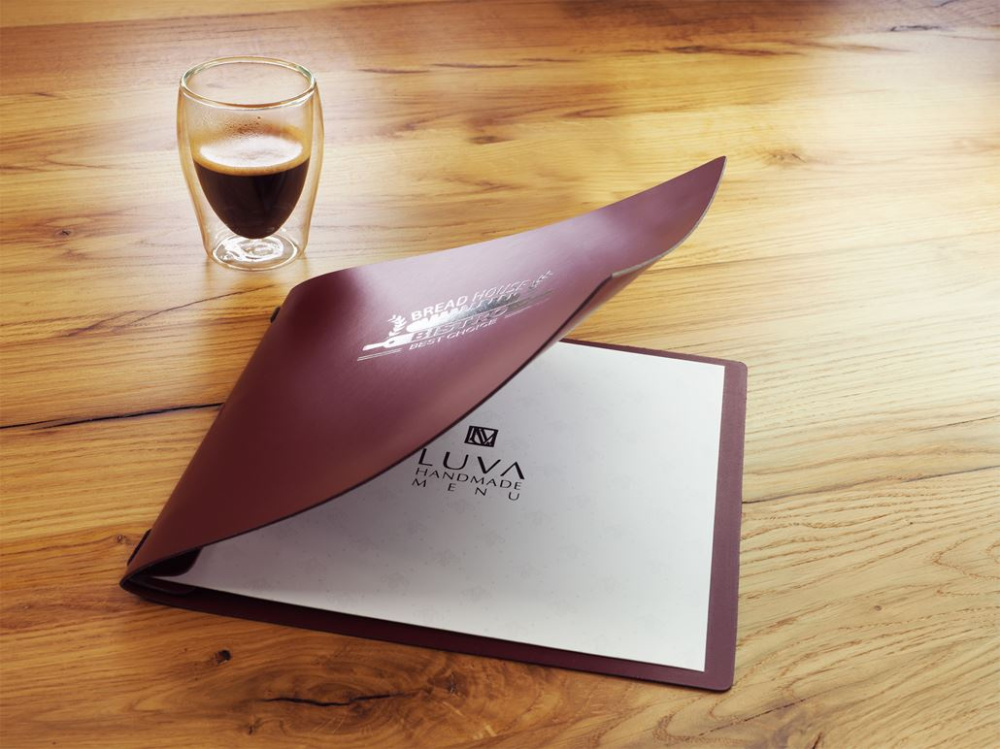 Logo trade promotional items image of: Menu cover Ambiente 1180094