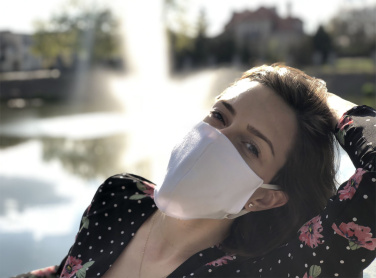 Logo trade advertising products picture of: VENUS PRO cotton face mask with a pocket an HEPA filter 1378165