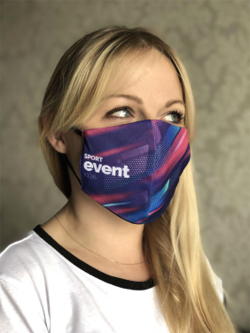 Logo trade corporate gifts picture of: VENUS PRO cotton face mask with a pocket an HEPA filter 1378165