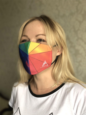 Logo trade corporate gifts picture of: VENUS PRO cotton face mask with a pocket an HEPA filter 1378165