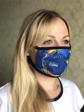 Logotrade promotional item picture of: MARS PRO cotton mask (size M) with pocket and HEPA filter 1380165