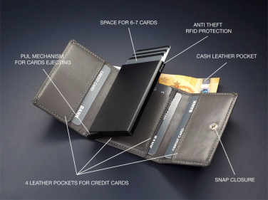 Logo trade advertising products image of: RFID wallet 1282131