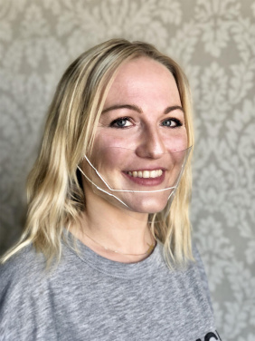 Logotrade promotional giveaway picture of: ATENA clear face shield-mask for mouth and nose 1461162