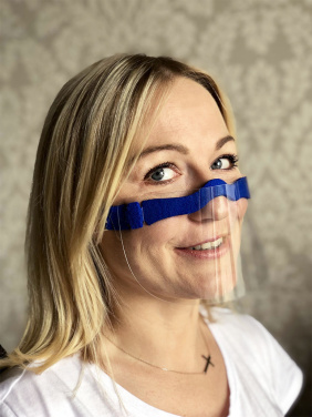 Logo trade promotional products picture of: HESTIA clear face shield-mask for mouth and nose 1452162