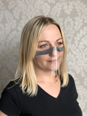 Logo trade promotional product photo of: KALIPSO clear face shield-mask for mouth and nose 1447162