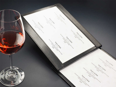 Logo trade corporate gifts image of: Menu cover 1083270