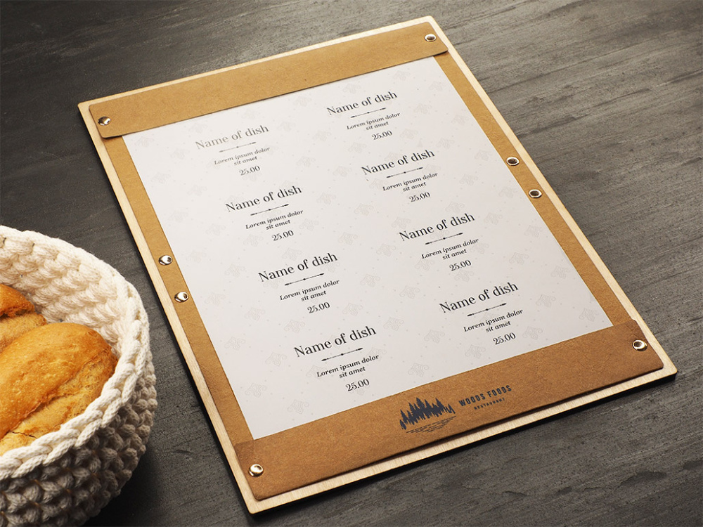 Logotrade promotional merchandise picture of: Menu pad 1668121