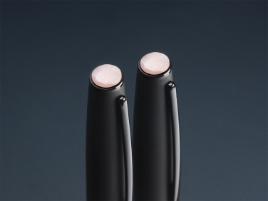 Logo trade promotional items image of: Opal stone Pen set 1286036