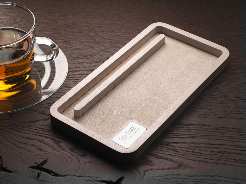 Logo trade promotional products image of: Wooden desk organiser 1818121