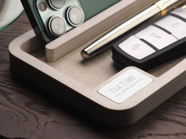 Logotrade promotional gift picture of: Wooden desk organiser 1818121