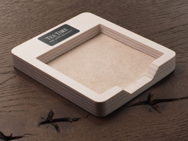 Logotrade promotional gift picture of: Wooden memo card box 1832121