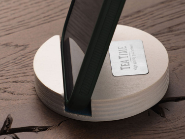 Logo trade promotional giveaways image of: Wooden telephone stand 1833121