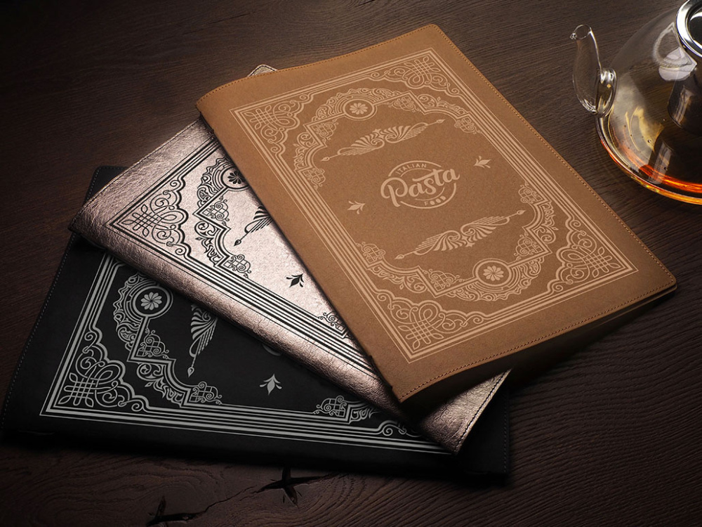 Logo trade business gift photo of: Menu cover Ambiente 1178296