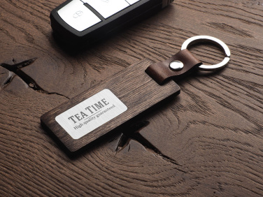 Logotrade corporate gift image of: Wooden keyring 1853121