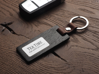 Logo trade promotional products picture of: Wooden keyring 1853121