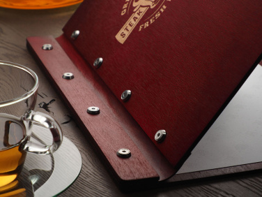 Logo trade corporate gifts image of: Menu cover 1860121