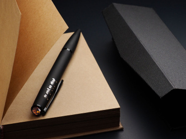 Logo trade promotional products picture of: Ball pen with AMBER stone 2070036