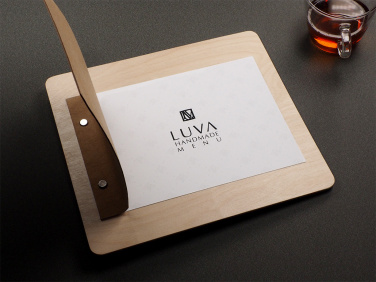 Logo trade promotional giveaways image of: Menu cover 1211121