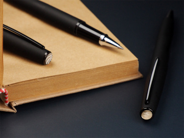 Logo trade promotional giveaway photo of: Striped Flint Pen set 1284036