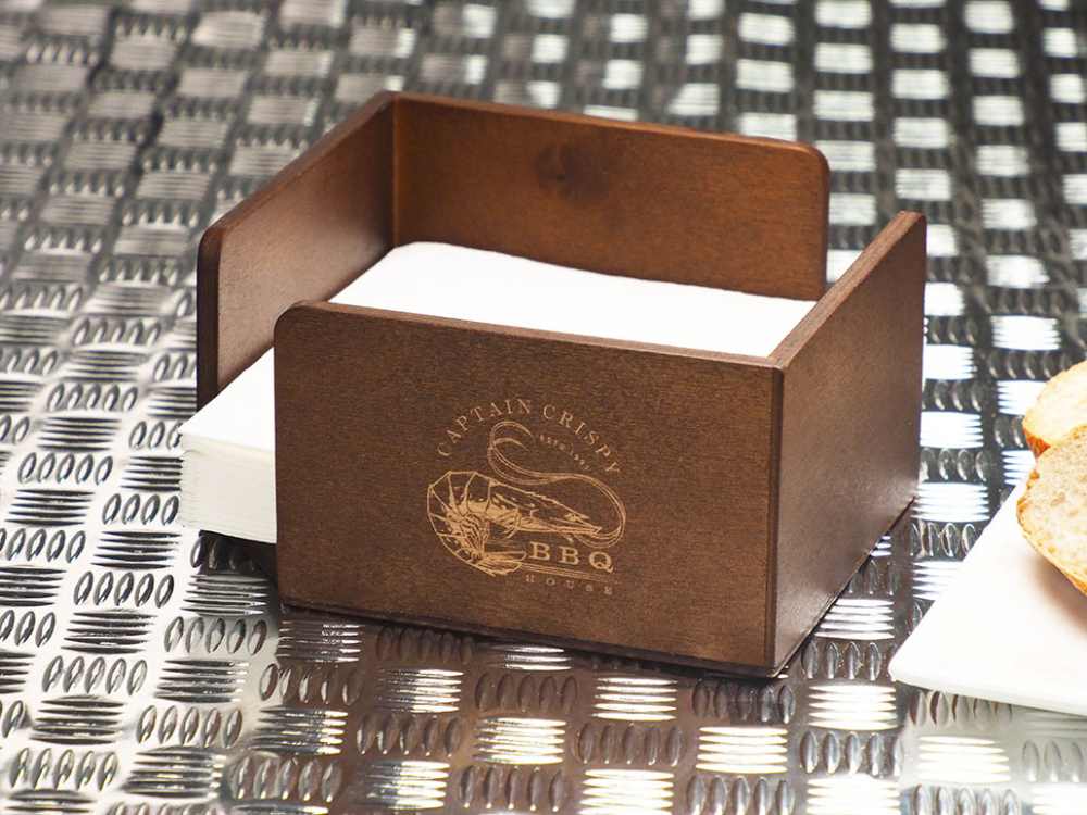 Logo trade promotional items image of: Napkin box 1957121