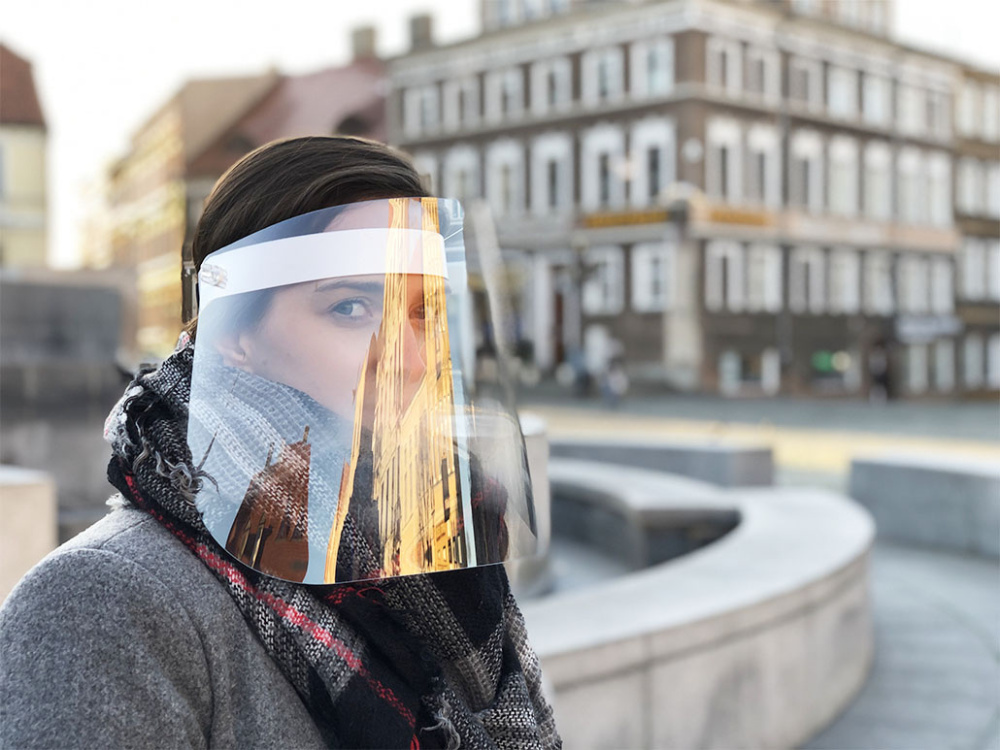 Logo trade promotional merchandise picture of: TEMIDA tilting face shield 1424162