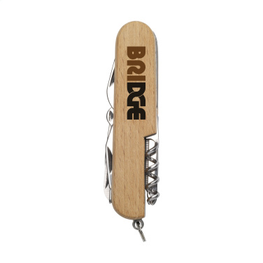 Logo trade promotional product photo of: Beechwood Pocket knife
