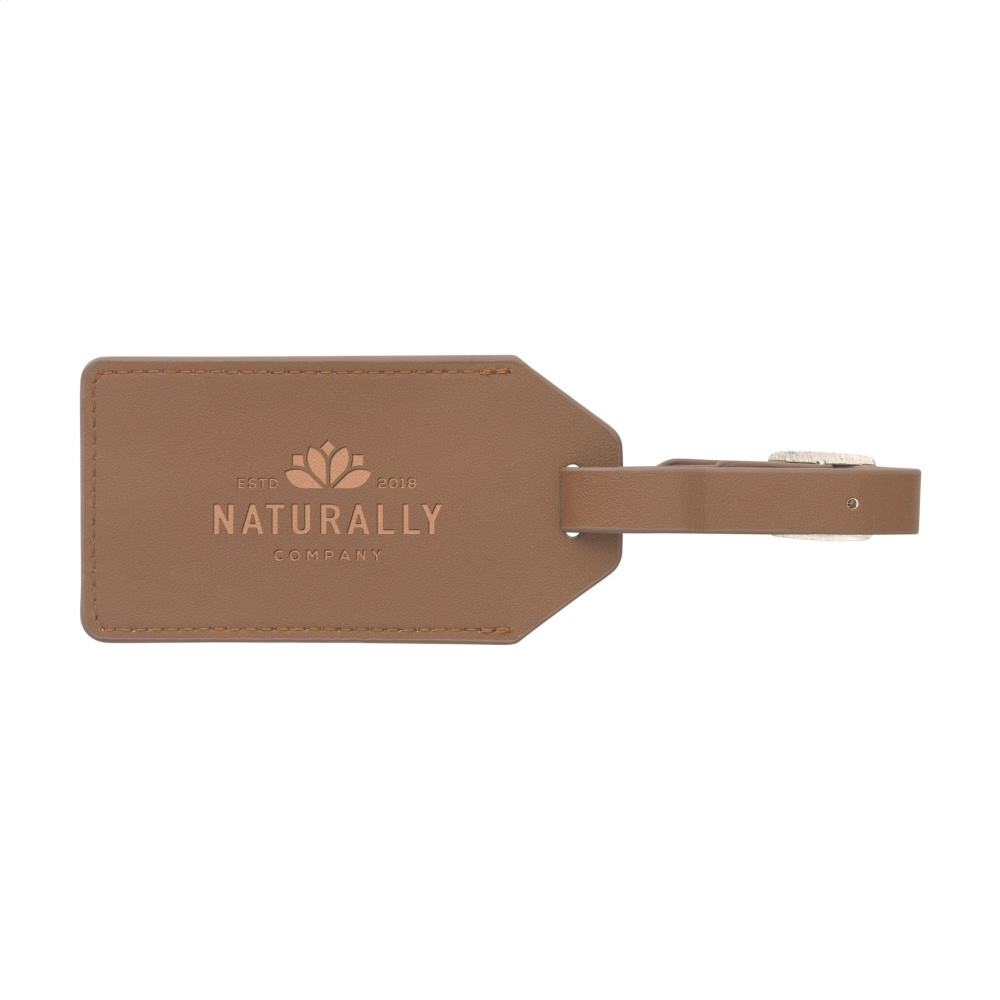 Logo trade promotional gifts image of: Vegan Pineapple Leather Luggage Tag