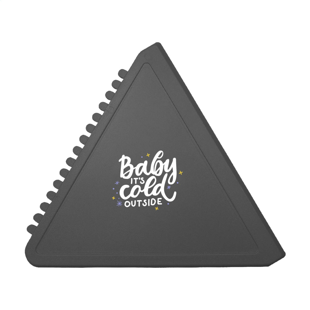 Logo trade business gift photo of: Ice Scraper Triangle