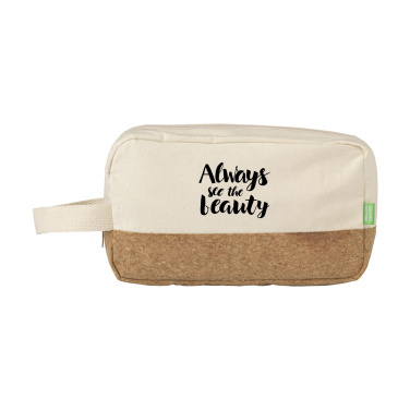 Logo trade business gifts image of: CosCork Eco toiletry bag