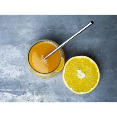 Logotrade promotional gift image of: Reusable 1 piece ECO Straw Set stainless-steel straw