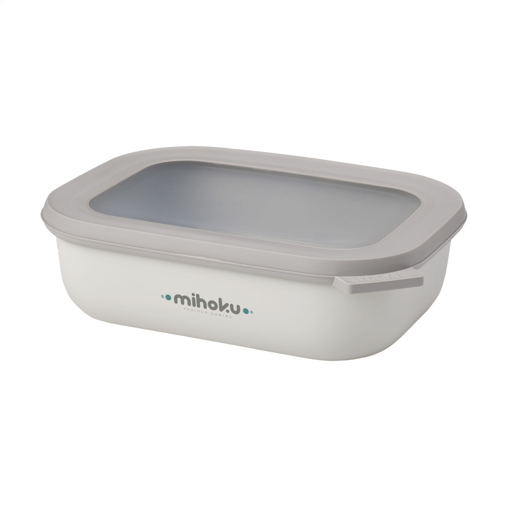 Logotrade promotional gift image of: Mepal Cirqula multi use rectangular bowl 1 L lunchbox